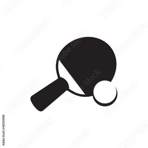 Table tennis pingpong logo design