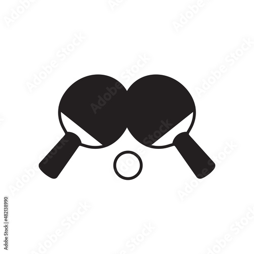 Table tennis pingpong logo design