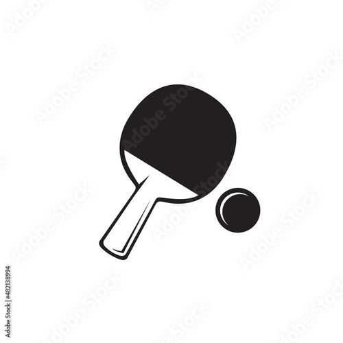 Table tennis pingpong logo design
