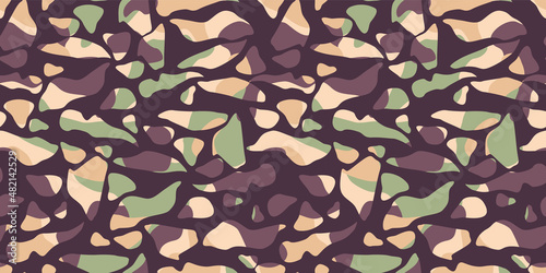 Modern camouflage seamless pattern. Vector abstract design for paper, cover, fabric, interior decor and other