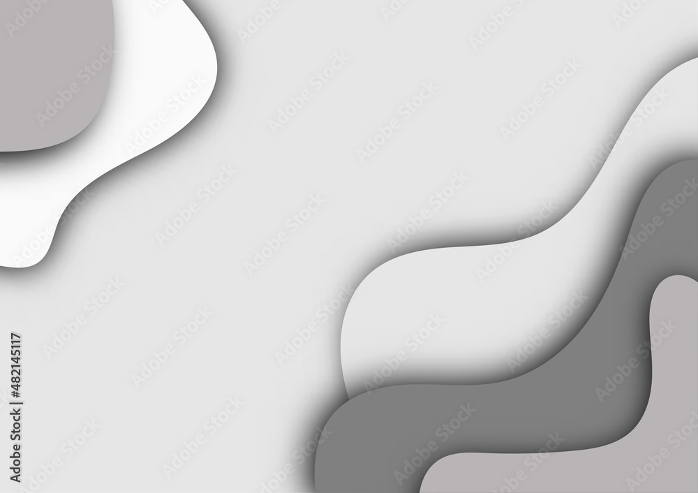 Paper cut of black and white abstract background, concept design.Vector illustration Paper cut of black and white abstract background, concept design.Vector illustration