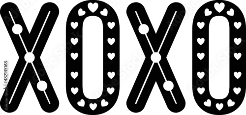 XOXO Valentine T-shirt Design