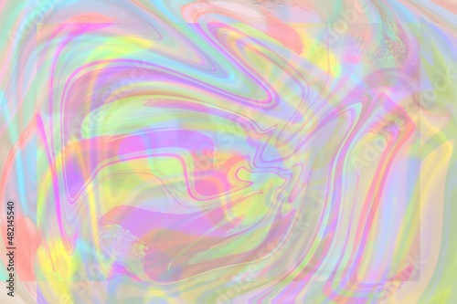 Streaks of paint, background with the effect of chromatic aberration, rainbow colors photo