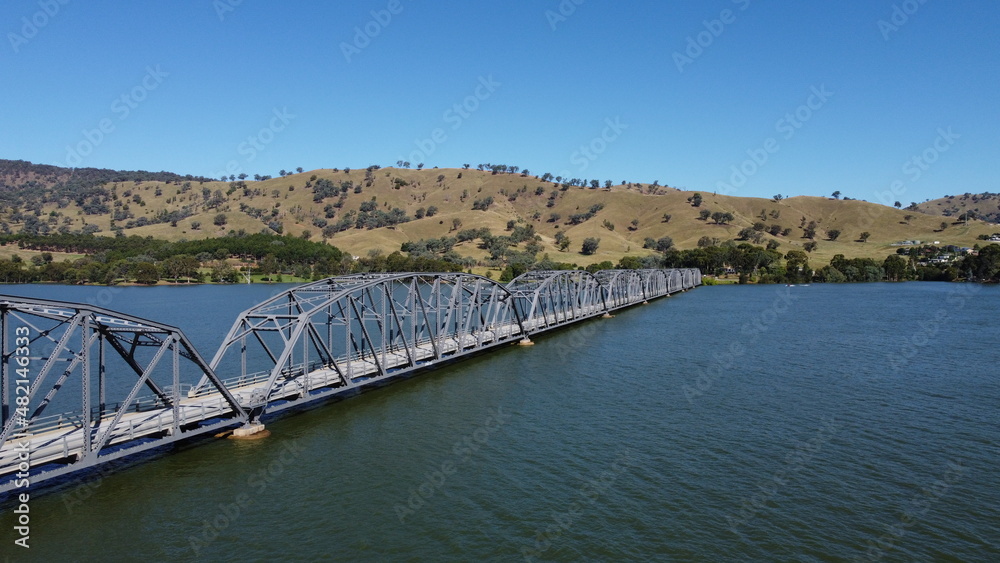 The Bethanga or BellBridge Bridge is a steel truss road bridge that carries the Riverina Highway across Lake Hume, an artificial lake on the Murray River in Australia.