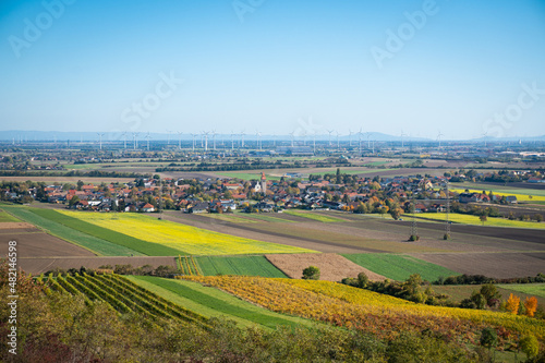 Enzersfeld in the Weinviertel region in Lower Austria during autumn.