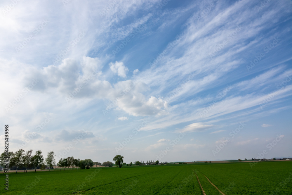 Fototapeta premium Cloud images with rain clouds and storm clouds in the landscape