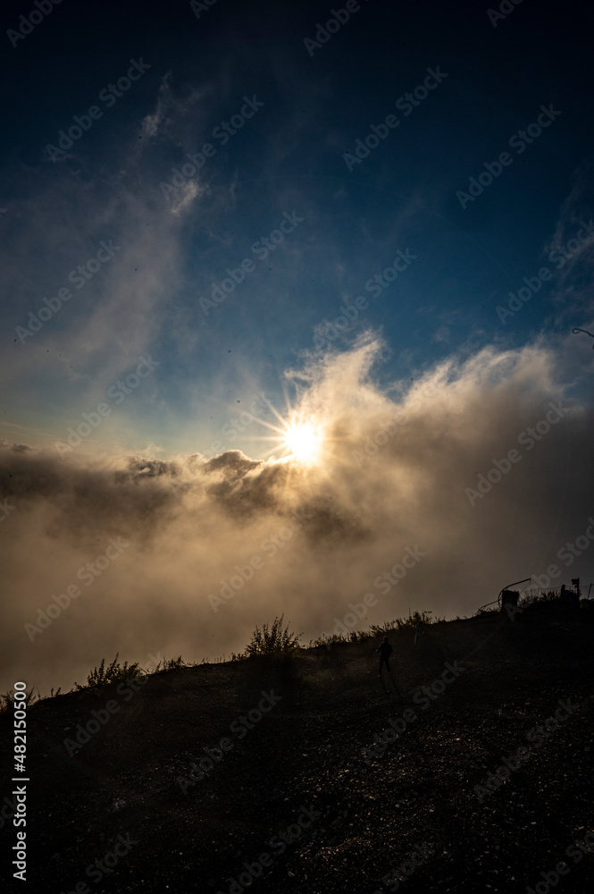 sunset clouds in the sky