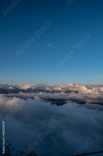 Wallpaper Mural clouds over the mountains Torontodigital.ca