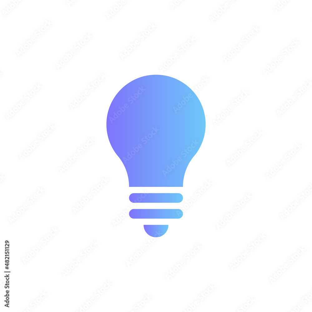 Lamp icon vector with gradient Lamp icon vector with gradient