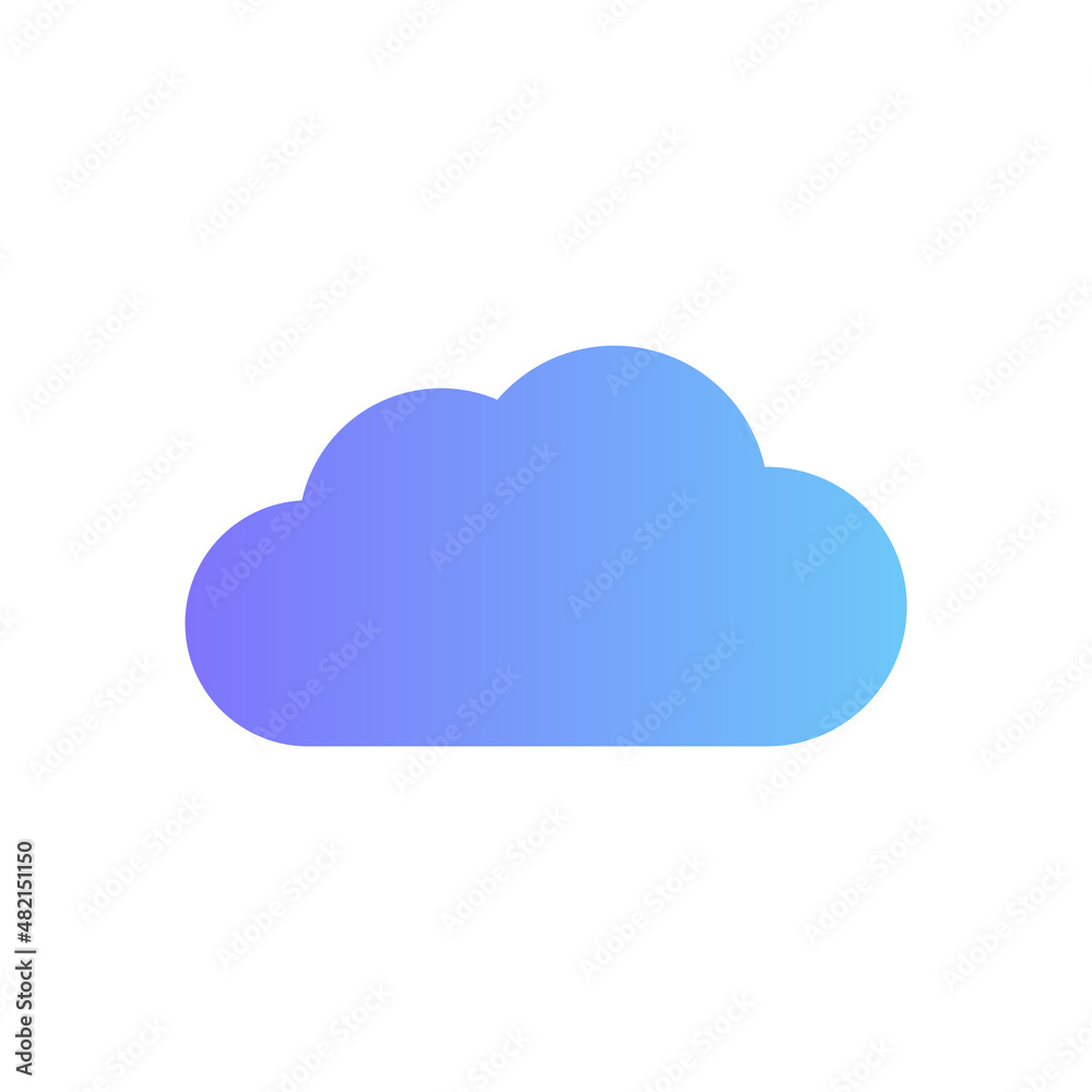 cloud vector icon with gradient cloud vector icon with gradient
