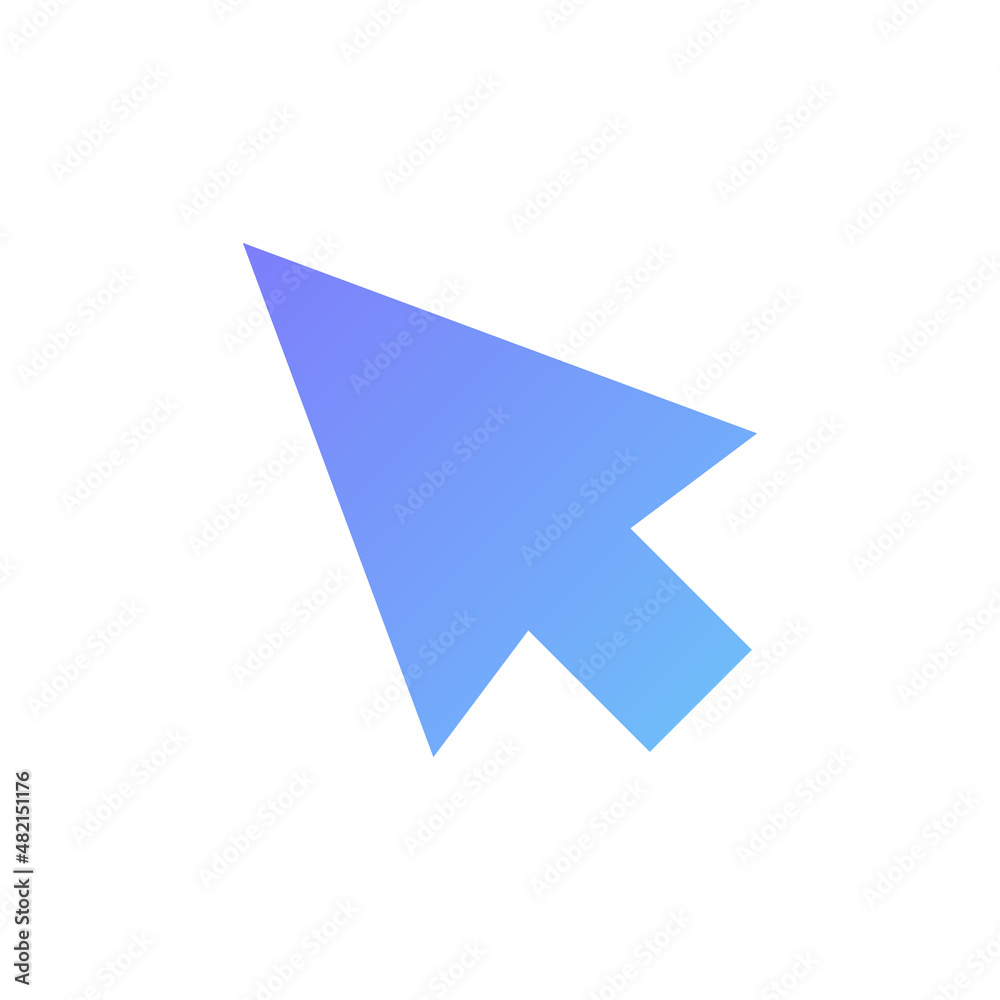 Cursor icon vector with gradient Cursor icon vector with gradient