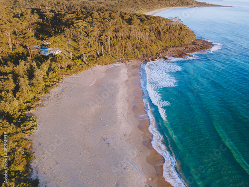 Aerial view of Bawley Point Beach, NSW, Australia  photo