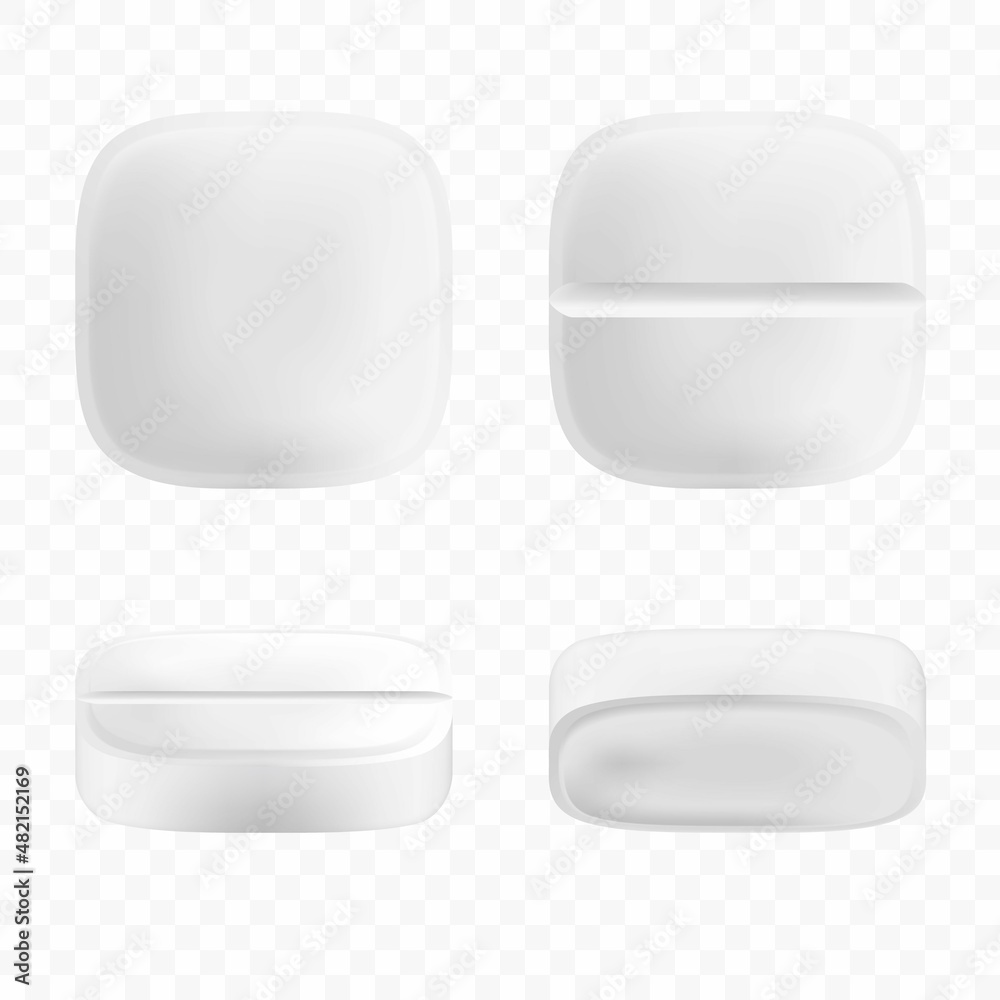 Realistic round pills and capsules mockup style. The concept of medicine and health, isolated on white background. 3d vector illustration. Can be used for medical and cosmetic. Realistic round pills and capsules mockup style. The concept of medicine and health, isolated on white background. 3d vector illustration. Can be used for medical and cosmetic.