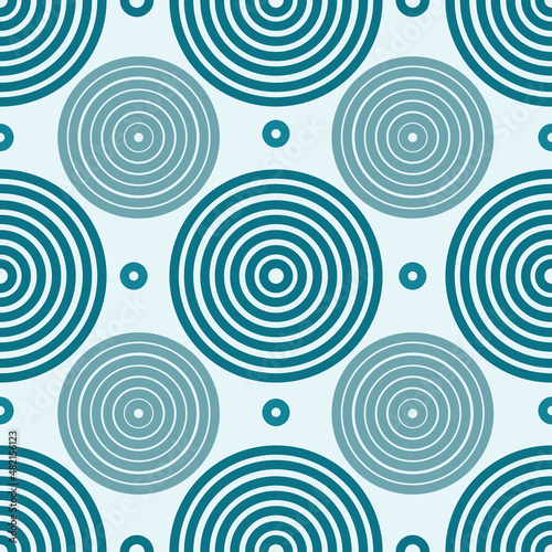 Blue circle on the light blue background.