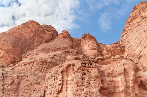 Fantastically beautiful mountain nature in Timna National Park near Eilat, southern Israel.