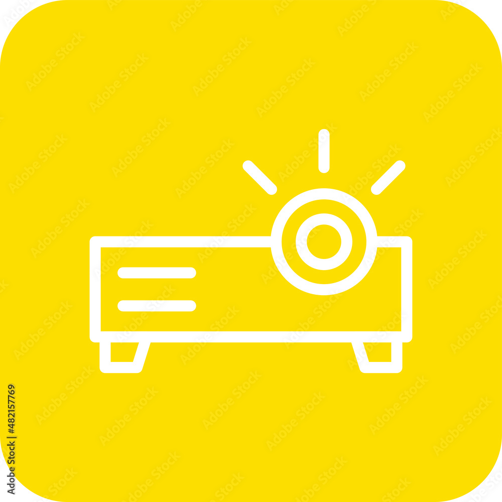 Projector Vector Icon Design Illustration Projector Vector Icon Design Illustration