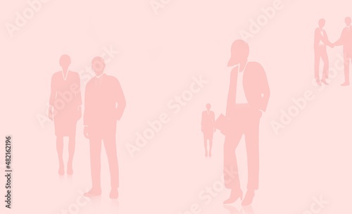 silhouette of people