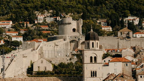 Dubrovnik Cityscape from City Walls, Croatia