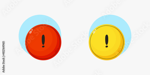 Warning sign ikon design