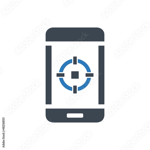 Free Download Focus on phone icon - GFXLoad