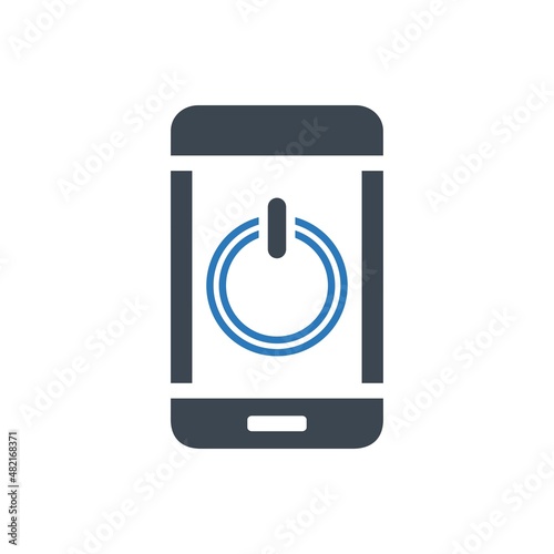 Smart phone restart icon