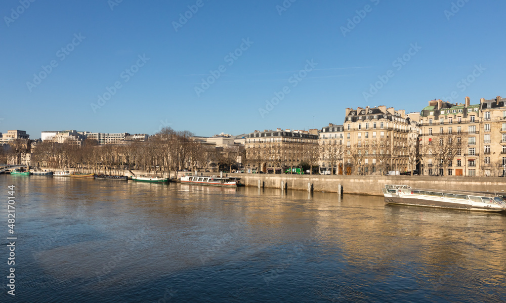 River Seine in Paris, France.