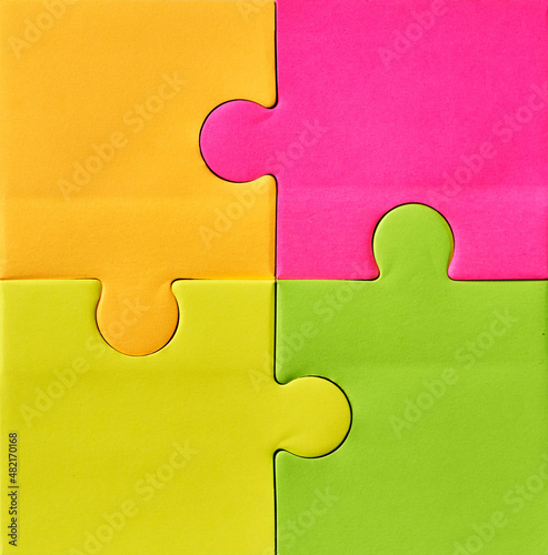 Obraz na płótnie Illustration for game background design. Flat colored puzzles background. w salonie