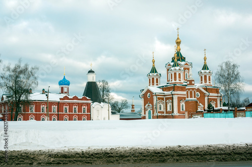 Holy Cross Church of the Kolomna Kremlin. City Kolomna Russia January 2022  photo