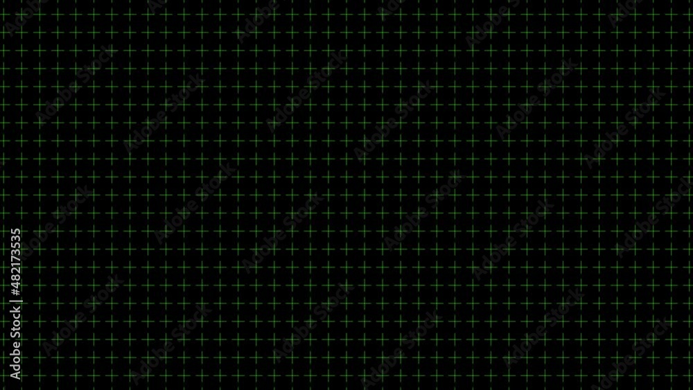 Abstract dynamic with white dots and crosses on black background Abstract dynamic with white dots and crosses on black background