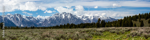 Grand Teton Mountain Range in Jackson Hole, Wyoming