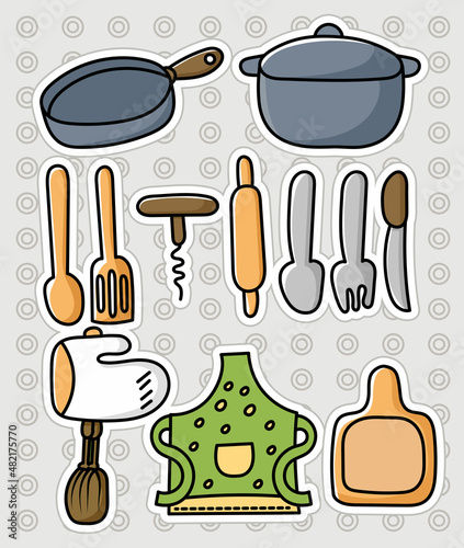 all kinds of cooking utensils