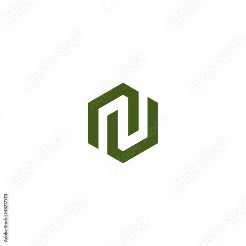 LETTER LOGO N, NU, Z, MODERN, ADVANCED, GEOMETRIC