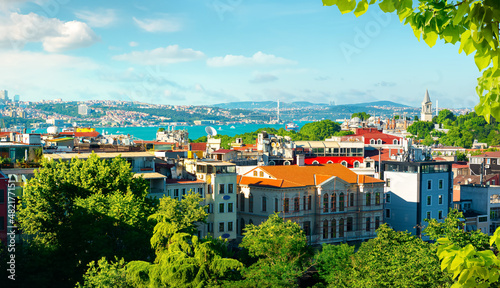 Fotografie View of bosphorus in Istanbul