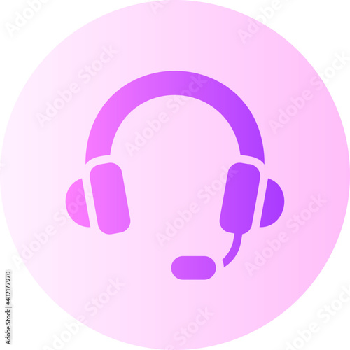 headphones gradient icon