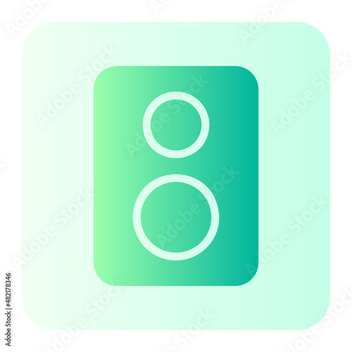 subwoofer gradient icon