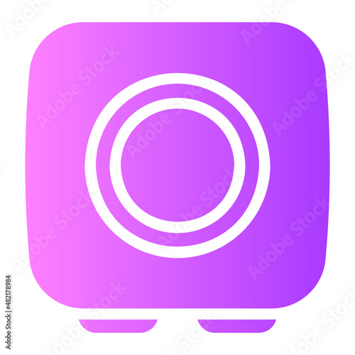 subwoofer gradient icon