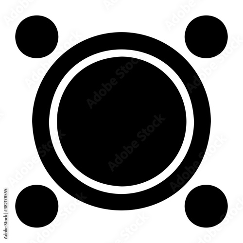 subwoofer glyph icon