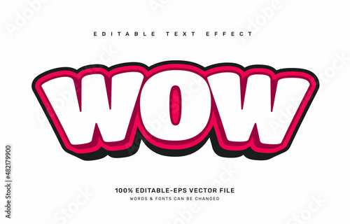 Wow comic text effect