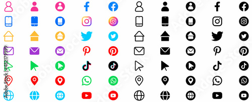 Social Media icon for all types company and advertising agency and graphic design project, Best icons for any design