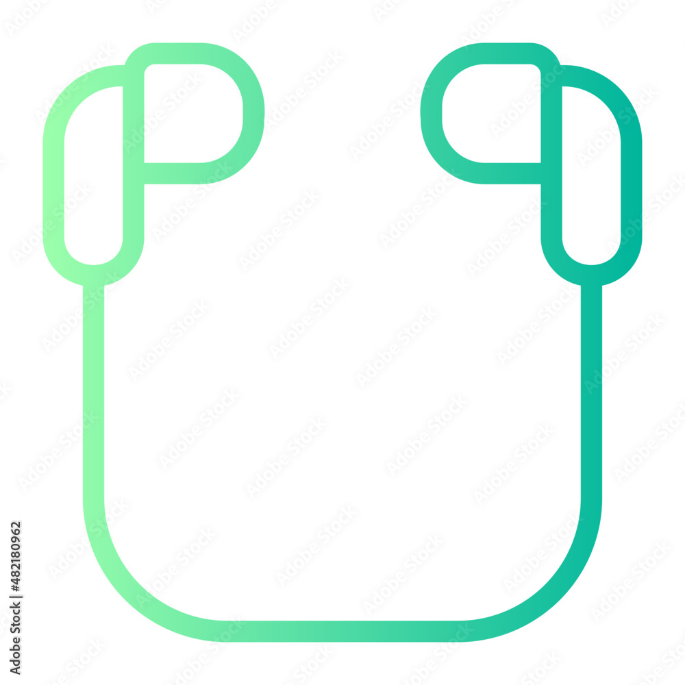 earphones gradient icon earphones gradient icon