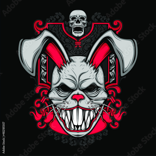 scary rabbit mask