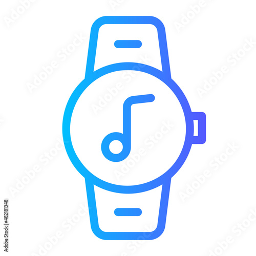 smart watch gradient icon