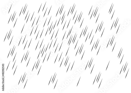 Rain transparent background. Water drops rainfall vector pattern