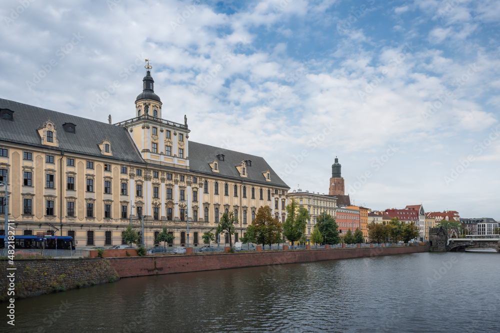 University of Wroclaw and Oder River - Wroclaw, Poland