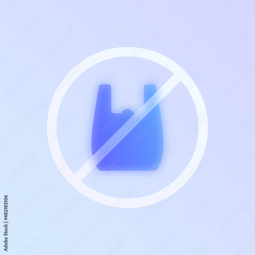 no plastic bag glass morphism trendy style icon. say no to plastic bag color vector icon with blur, transparent glass and purple gradient. for web and ui design, mobile apps and business polygraphy no plastic bag glass morphism trendy style icon. say no to plastic bag color vector icon with blur, transparent glass and purple gradient. for web and ui design, mobile apps and business polygraphy