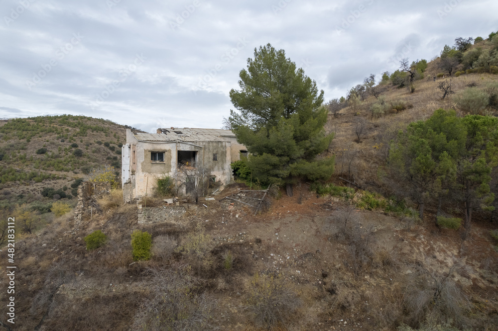 old country house in a mountain area in the south of Granada in Spain