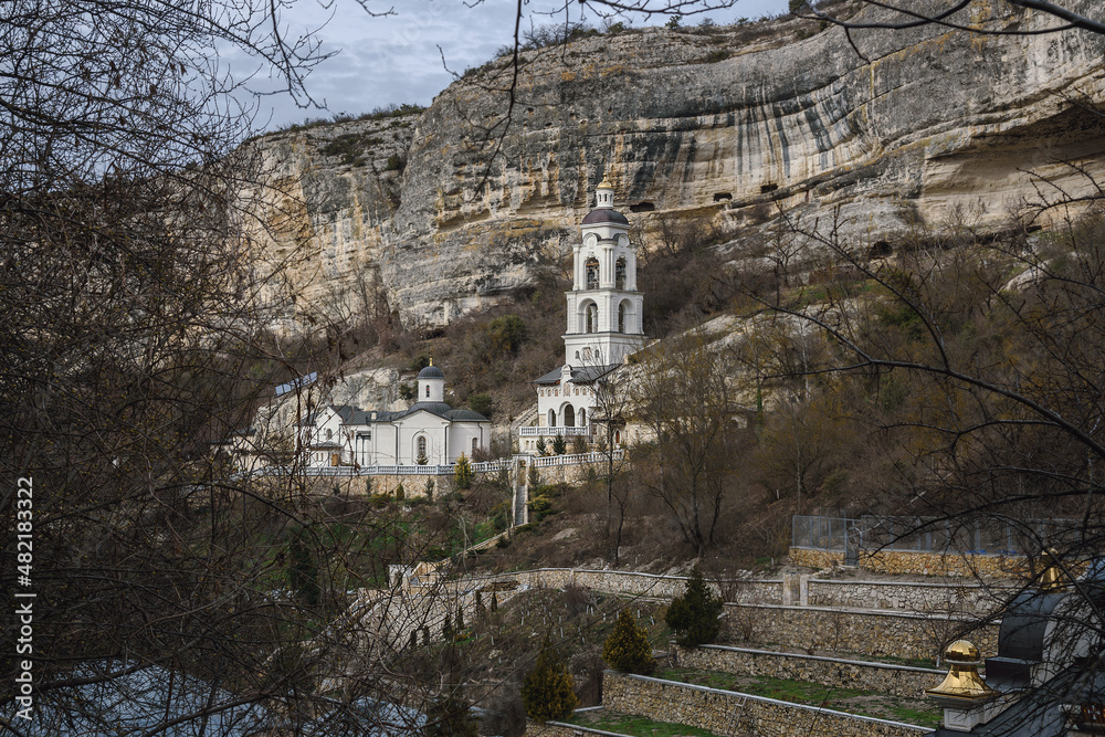 Assumption Cave Monastery in Bakhchysarai. Crimea
