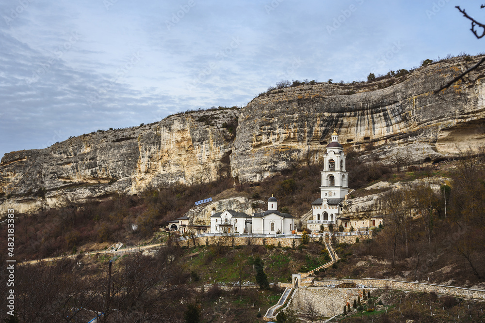 Assumption Cave Monastery in Bakhchysarai. Crimea