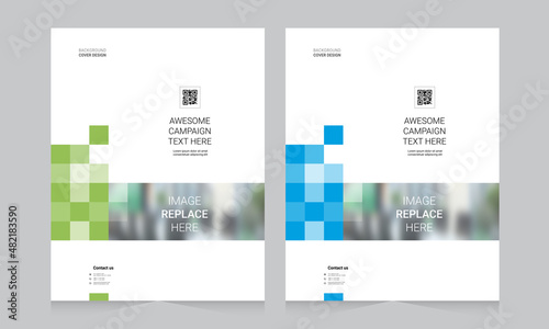 Cover design for annual report and business catalog, magazine, flyer or booklet. Brochure template layout. A4 cover vector EPS-10
