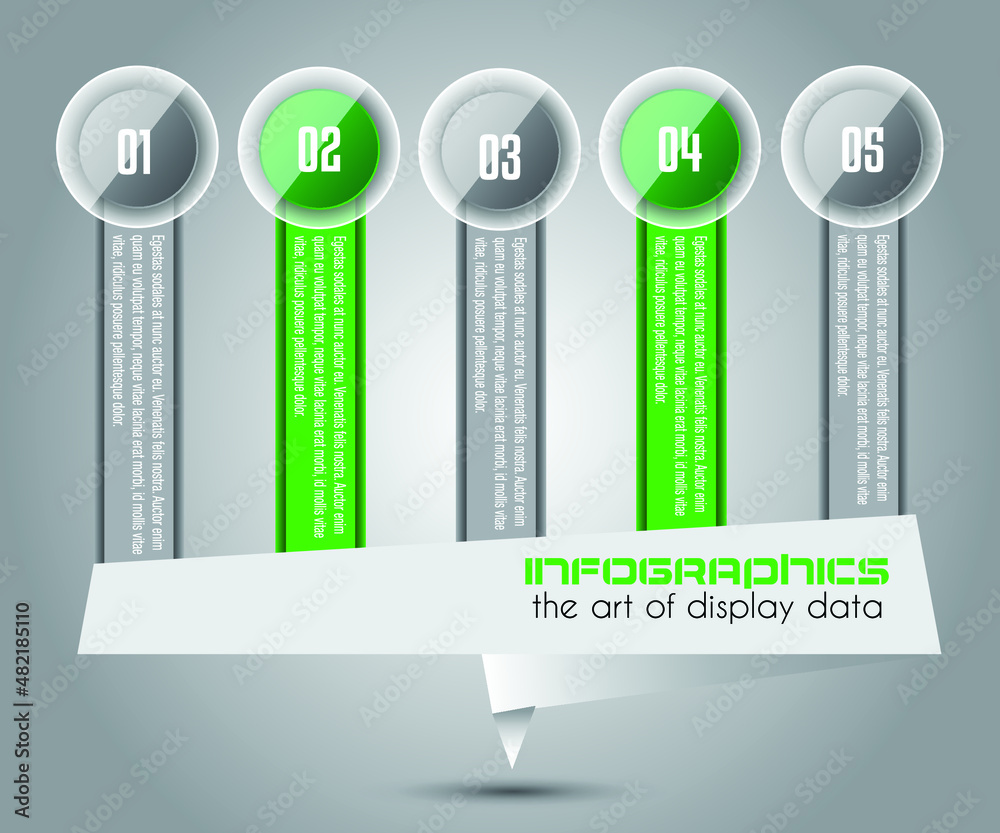 Infographics modern template to classify data and informations. Stock ...